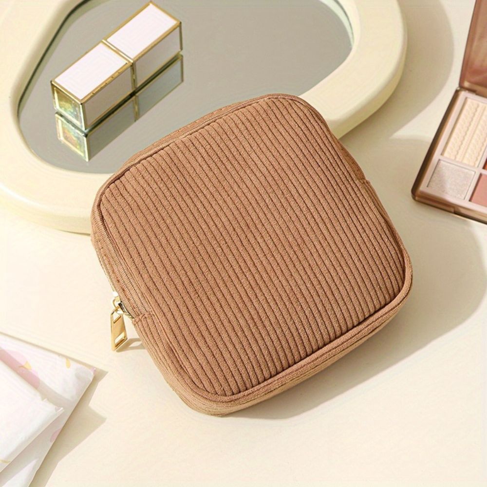 Velours Make-uptasje Set – Compact en Stijlvol