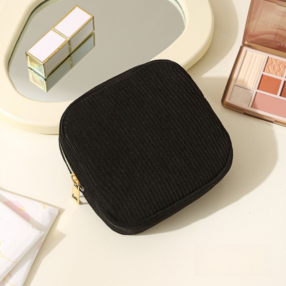 Velours Make-uptasje Set – Compact en Stijlvol