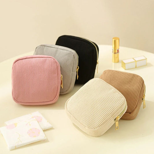 Velours Make-uptasje Set – Compact en Stijlvol