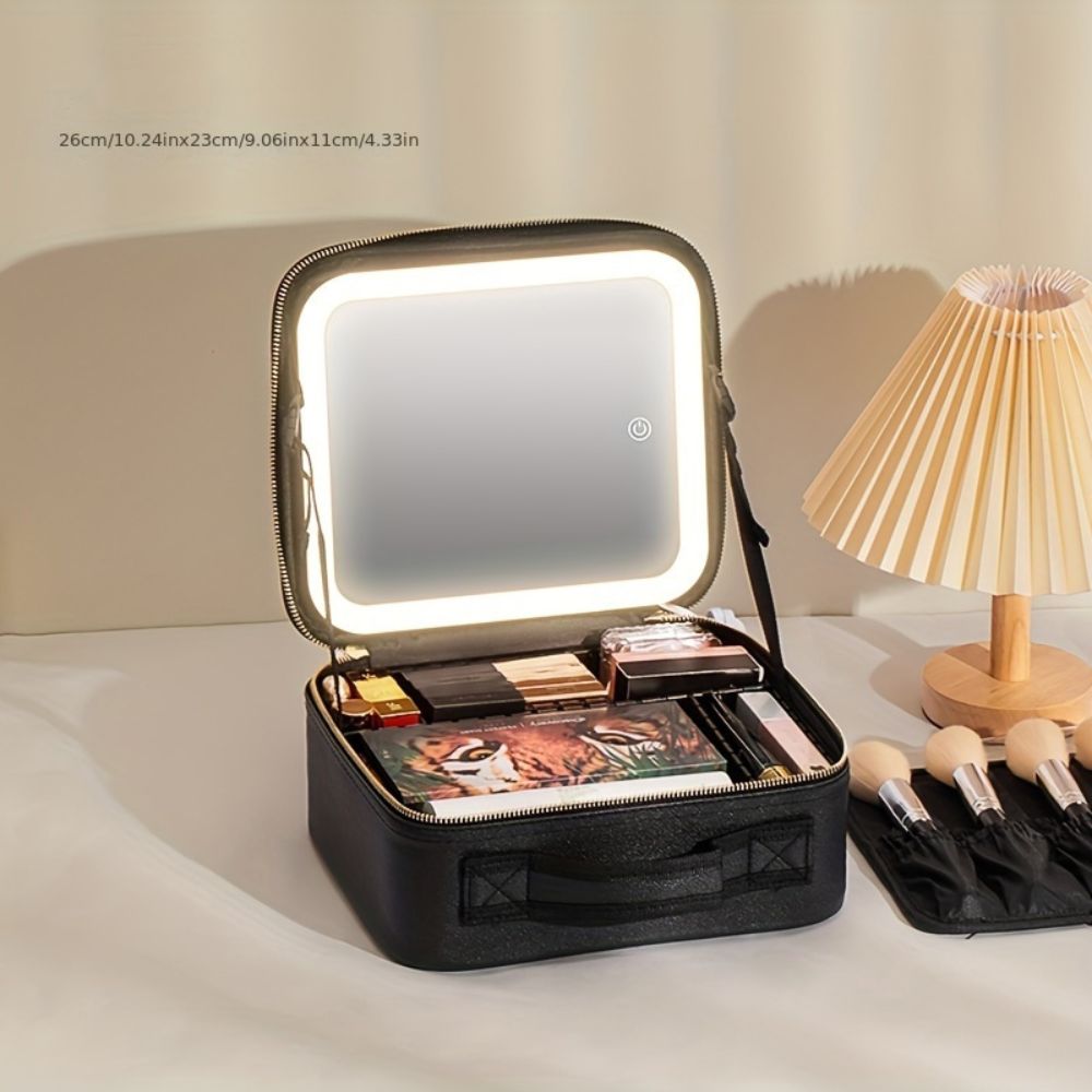 Cosmetica Box Met Spiegel – Reizen en Thuisgebruik