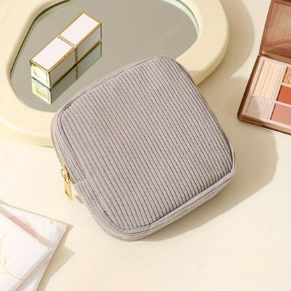 Velours Make-uptasje Set – Compact en Stijlvol