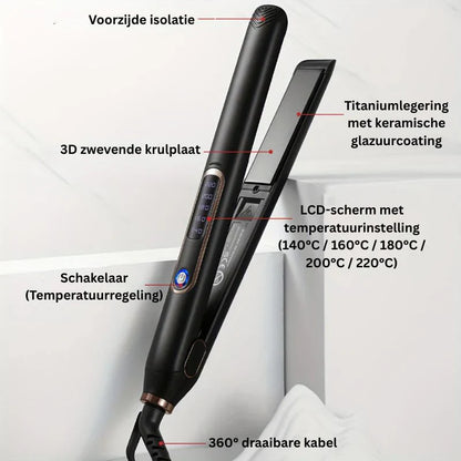 Haarstyler Stijltang en Krultang Titanium – 2-in-1 Styling Tool